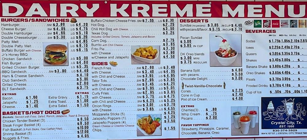 Dairy Kreme Menu image 2